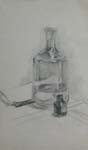 Drawing of the artist Alexander Alyoshin 'Carafe'. Size of the file -     23,3 KB. Graphics. Drawing.