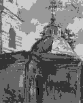 Картина кисти художника Александра Алёшина 'Неизвестная церковь 1'.