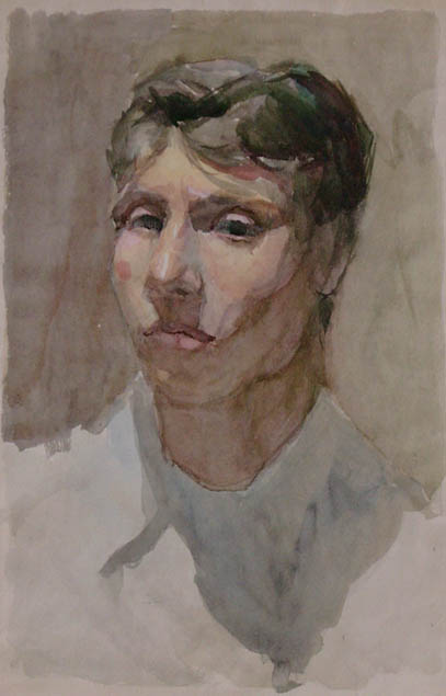 * Alexander Alyoshin - russian artist * Painting * Watercolors * Self-portrait *