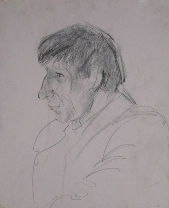 * Alexander Alyoshin - russian artist * Graphics * Self-portraits * Pencil drawing - self-portrait 3 *