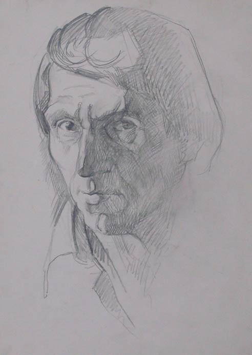 * Alexander Alyoshin - russian artist * Graphics * Self-portraits * Pencil drawing - self-portrait 6 *
