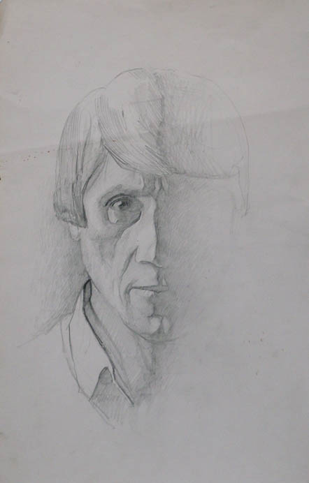 * Alexander Alyoshin - russian artist * Graphics * Self-portraits * Pencil drawing - self-portrait 7 *