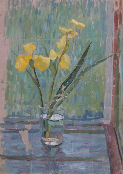 * Alexander Alyoshin - russian artist * Painting * Canvas * Still life - yellow flowerses *