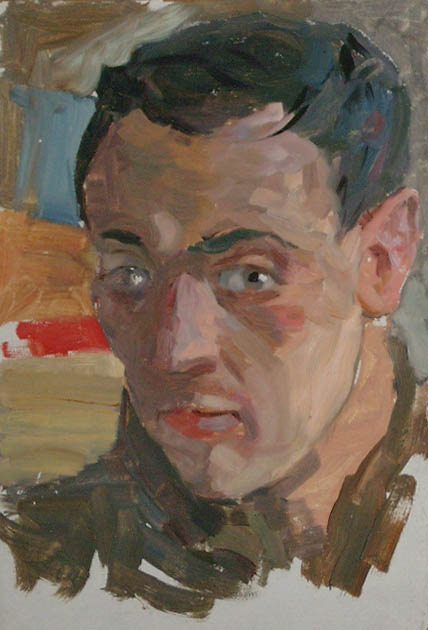 * Alexander Alyoshin - russian artist * Painting * Cardboard * Male portrait *