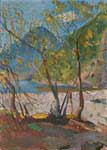 Картина кисти художника Александра Алёшина 'Озеро Рица'. Размер файла -     91,3 KB *Живопись* Картон