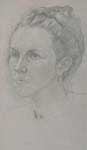 Графика*Портрет художника Александра Алёшина 'Женский портрет 5'. Размер файла - 25,2 KB