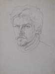 Графика*  Портрет художника Александра Алёшина 'Мужской портрет 5'. Размер файла - 24,6 KB